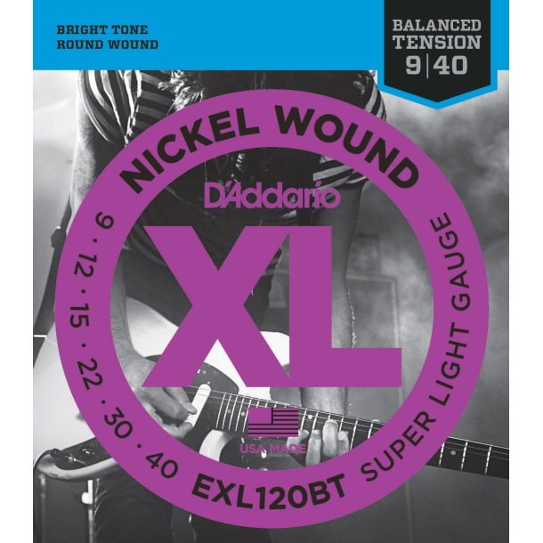 D'Addario EXL120BT, 009 - 040 (Balanceret)